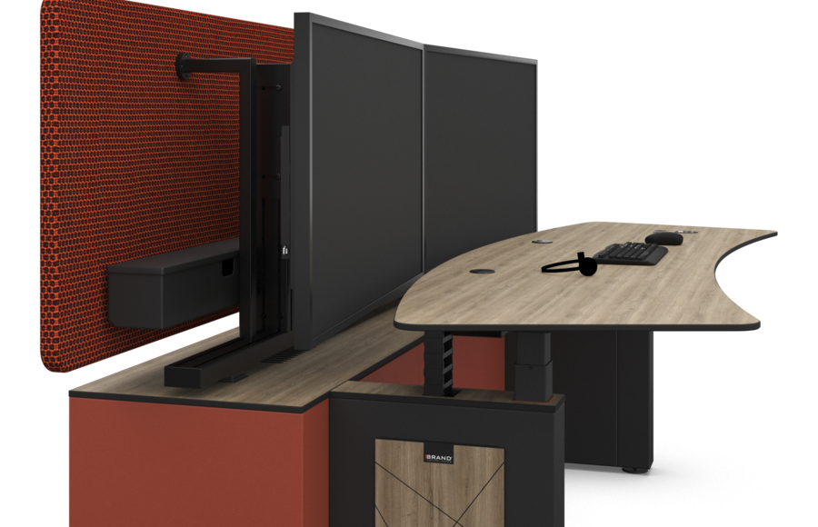 Model Control Desk Focus Desk model I, space-saving control desk | Brand Control Rooms
